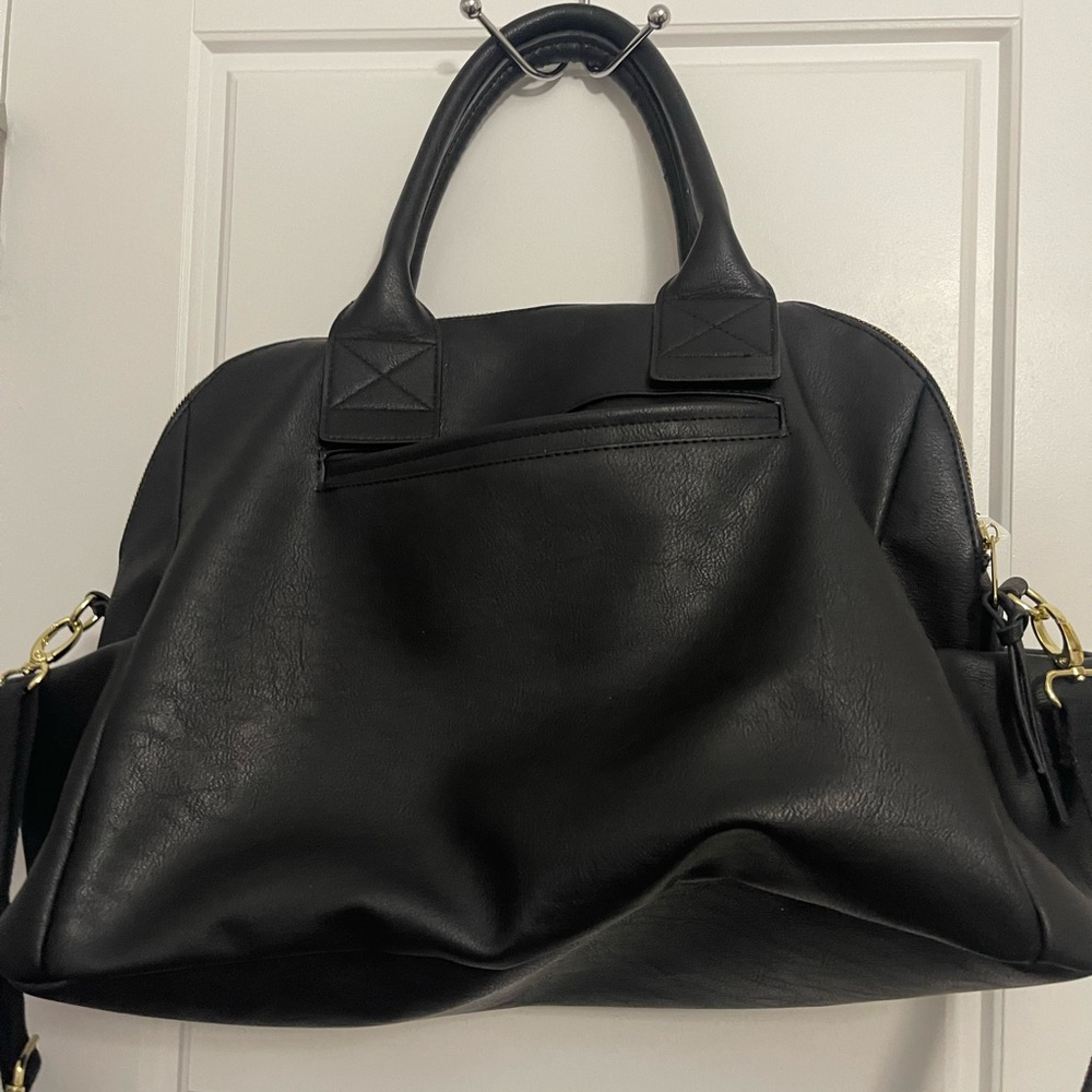 Elegant Black Leather Handbag
